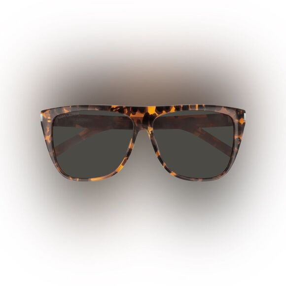 Saint Laurent Sunglasses Tortoise w/ Case - Picture 3 of 5
